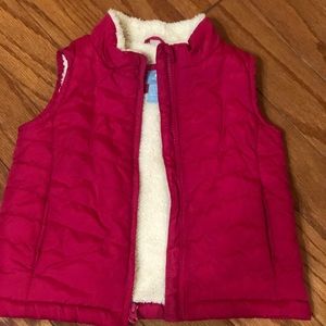 Hot pink baby gap vest
